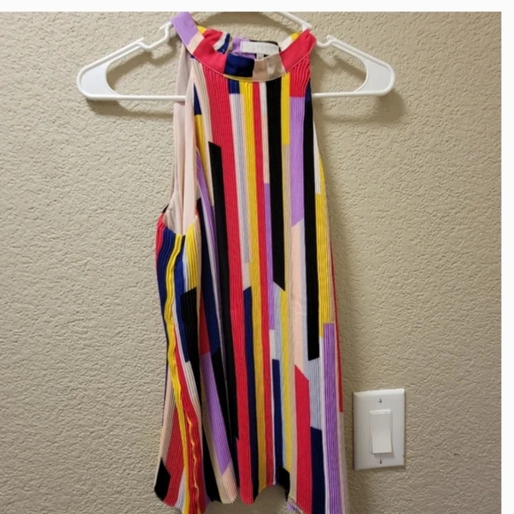 1. State Tops - 1 State multi colored blouse